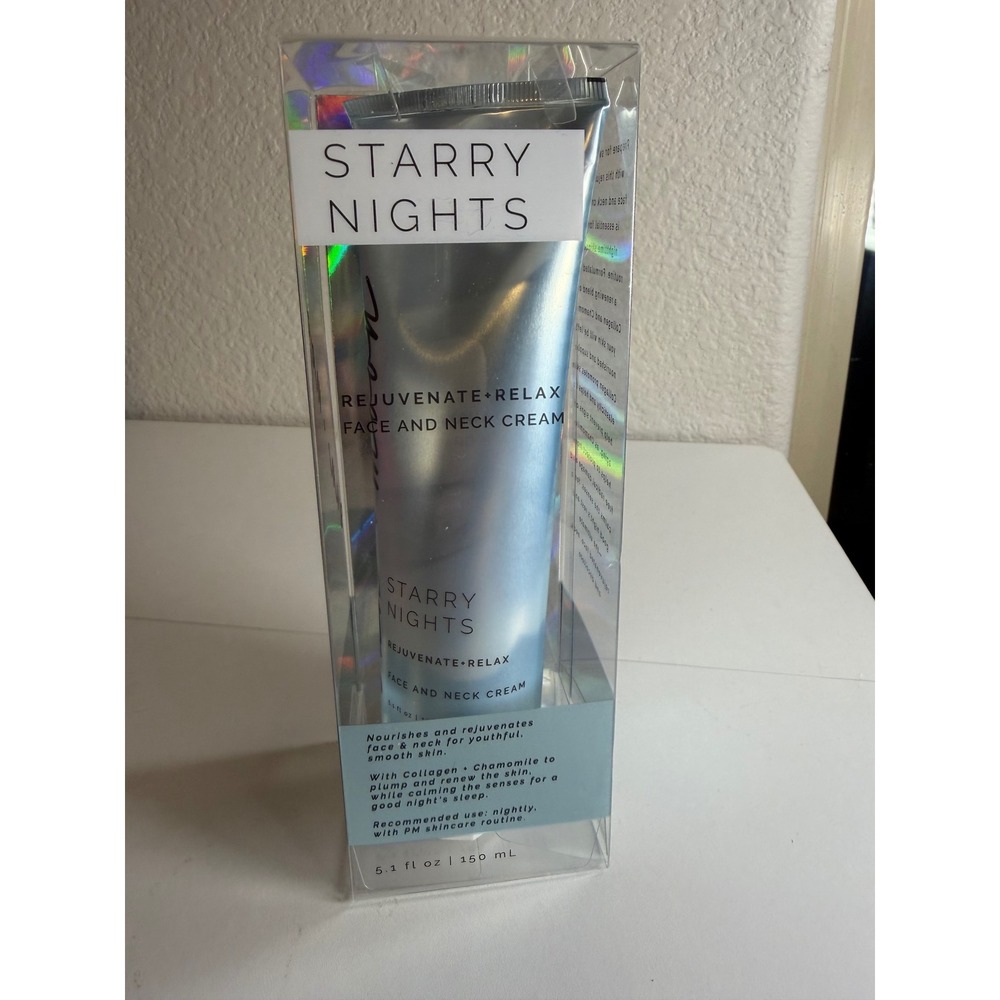 Sun + Moon Starry Nights Rejuvenate + Relax Face and Neck Cream 5.1oz 150ml NEW